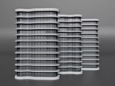 Architecture Project by Ramin Guseinov 98 Low-poly 3D model