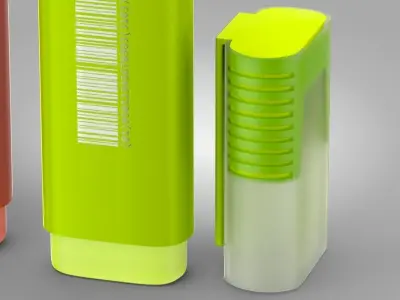 Highlighter Markers Free low-poly 3D model