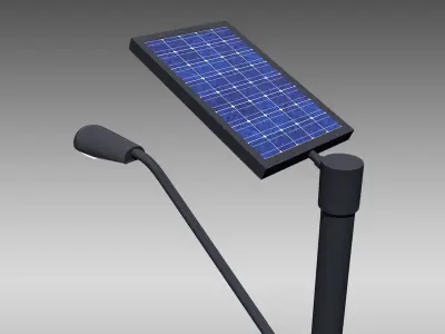 Pedestrian Level Lighting 3D model