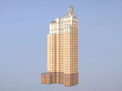 MSK Building 53 Low-poly 3D model