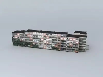 Riga, Latvia, Meness street 21/1 Free 3D model