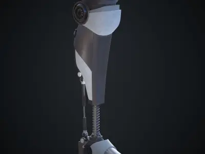 Sci-fi robotic leg 3D model