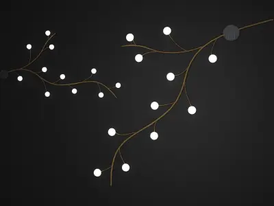 Lamp decoration modern  Low-poly 3D model