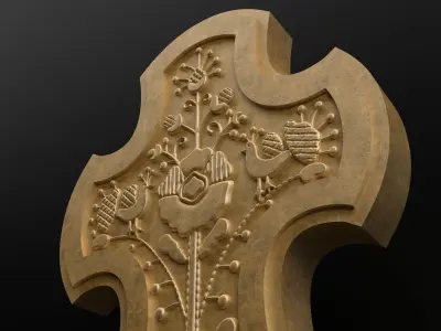 Ethnic Cross 3D model