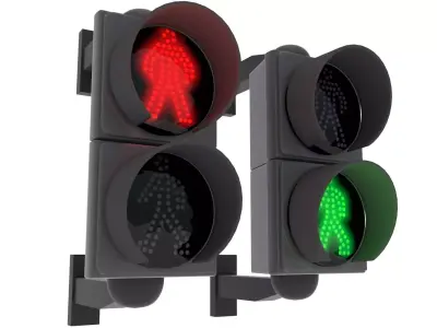 Traffic Light 04 3D model