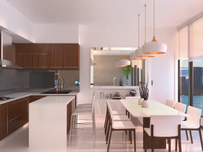 kitchen living 3D model