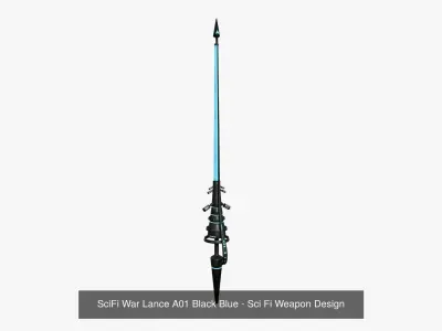 10 SciFi War Lances A Collection - Sci Fi Weapon Design 3D Model Pack