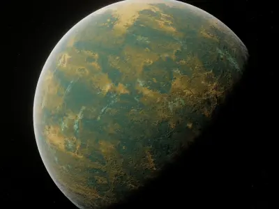 Planet Space Ready to game  Low-poly 3D model buy