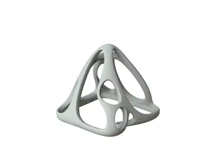 SciFi Cube Object No 59638 Low Poly Shape Low-poly 3D model