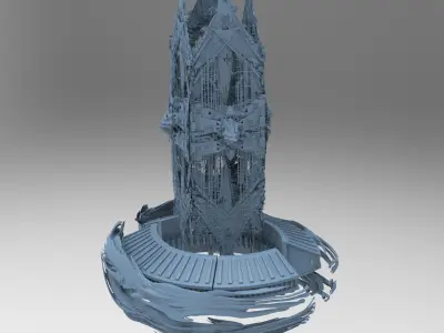 Deep Sea squid tower 1 3D model
