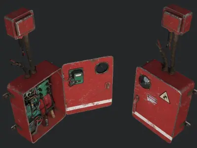Fuse Box Low-poly 3D model