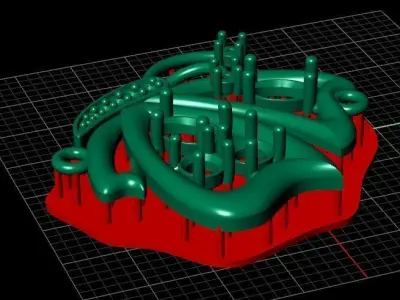 Butterfly Pendant 3D print model 5