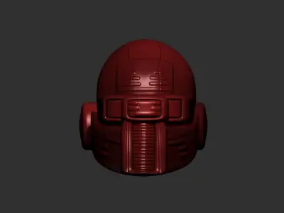 helmet high poly sculpt 3d printable ver 7 3D model 3D model