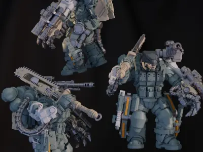 Battle Brothers Phallanx 3D print model