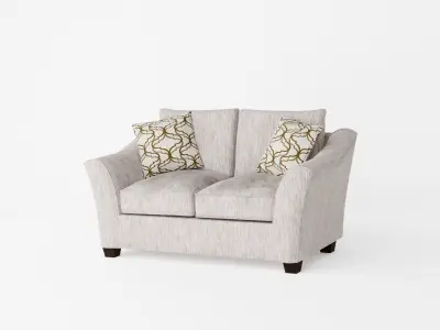 Living room set Low-poly 3D model