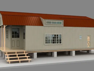 Tiny House 3D model 3D model