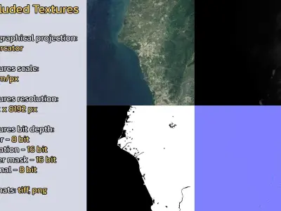 Tainan Taiwan City Landscape 3D Model 3D model