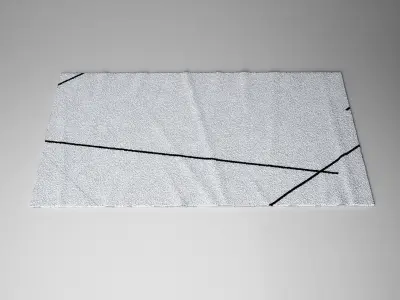 Contemporary Carpet - Rug Low-poly 3D model