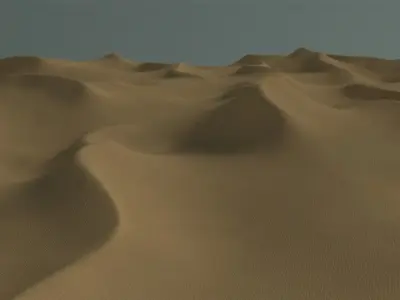 Desert Sand Dunes 3D model