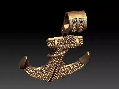 ANCHOR PENDANT 3D print model get