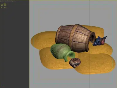 beach sand sculpture 3D model