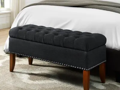 Mortensen Storage Bench Long Chair - 3 Colour 3D model