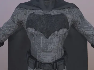 Batman-Ben Affleck Low-poly 3D model