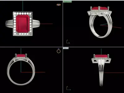 Ring 001 3D print model