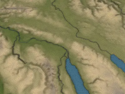 Zurich Low-poly 3D model