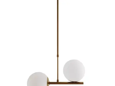 Chandelier Ball Top and Side 3D model