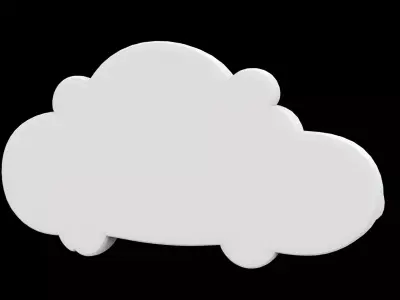 Cloud Floating Shelf 3D Print Model 3D print model