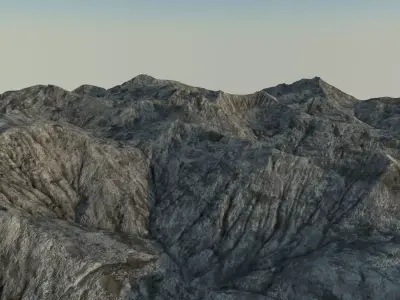 Mountainous Terrain 8 3D model