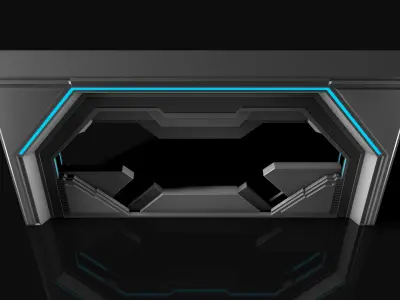  Sci Fi Door 3D model