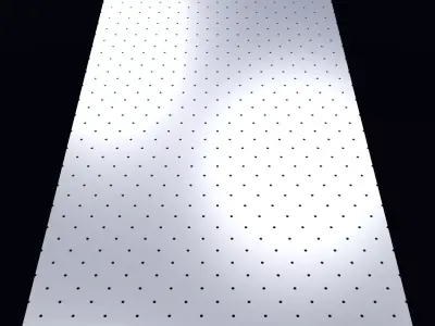 Perforated panel with 2 percent opening 25O76 3D model