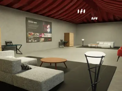 Bamboo sanctuary -VR world Low-poly 3D model Low-poly 3D model