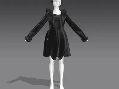 3D Leather Jacket LanAnhLight 3D print model