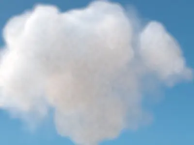 Realistic 3d cloud voxel grid 3D model