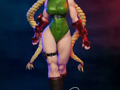 Cammy White - Street Fighter Fanart digital sculptures 3D print model