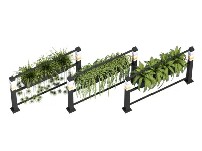 Floral barrier one 3D model