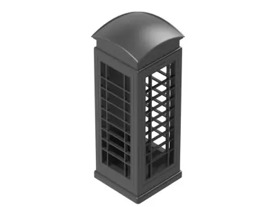 Red Phone Booth 3D print model