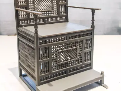Arabic Throne STL 2 READY to 3D print 3D print model