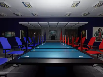 President Office Low-poly 3D model