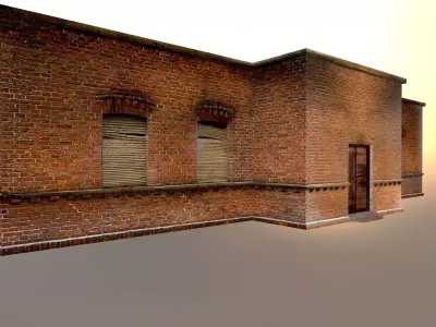 Old building Low-poly 3D model buy
