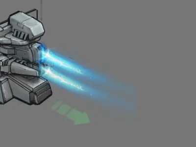 Wall Fortress - Machine Gun Type 01 3D model