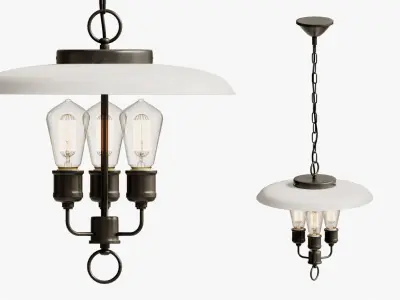 Pendant lights umbrella light pendantpro 3D model