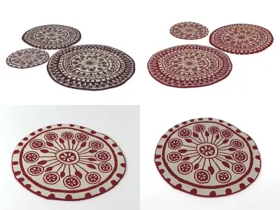 Rangoli circular placemats - 3D model