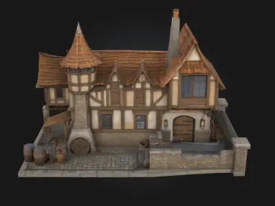 Tudor Cottage  Timeless Charm of English Heritage 3D model