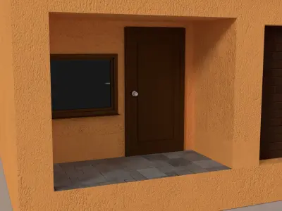 Terraced house 3D model