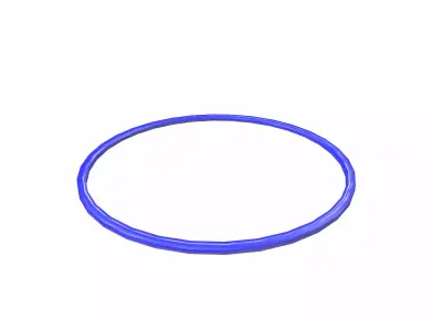Cartoon hala hoop low poly Free low-poly 3D model