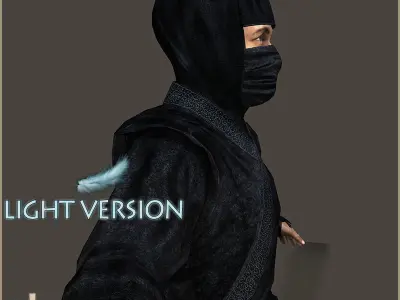 Ninja Otoko Light Version Low-poly 3D model